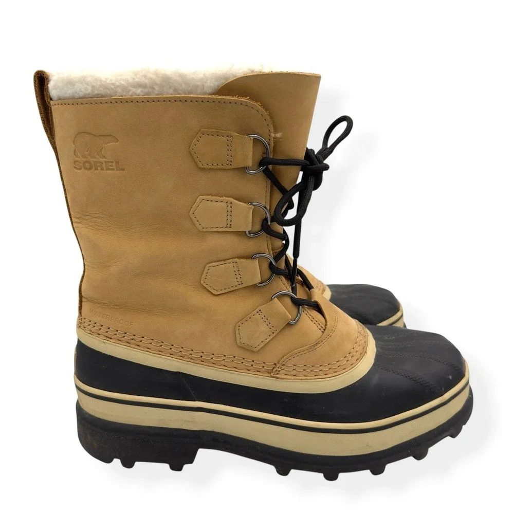 SOREL Caribou Men's Waterproof Snow Boots Winter Insulated Boot Men's Size 9